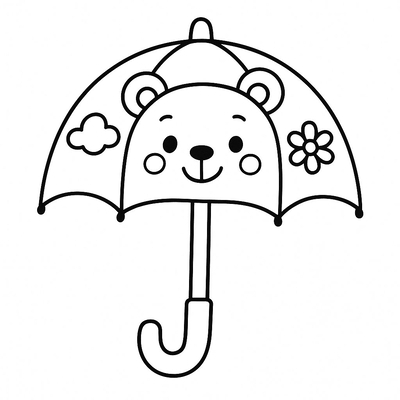 Umbrella Coloring Pages for Kids 2026 – Cute and Fun Designs