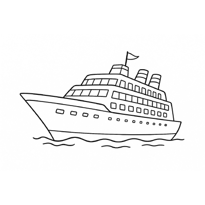 Waterway Transportation Coloring Pages 2026