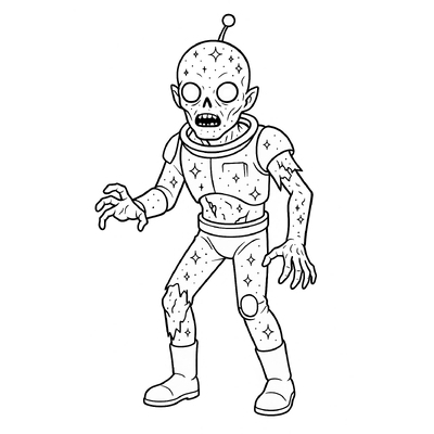 Zombie Coloring Pages for Kids - Zombie Coloring Sheets 2026