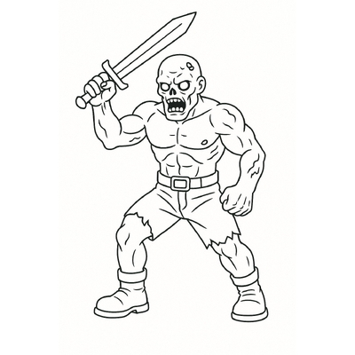 Zombie Coloring Pages for Kids - Zombie Coloring Sheets 2026
