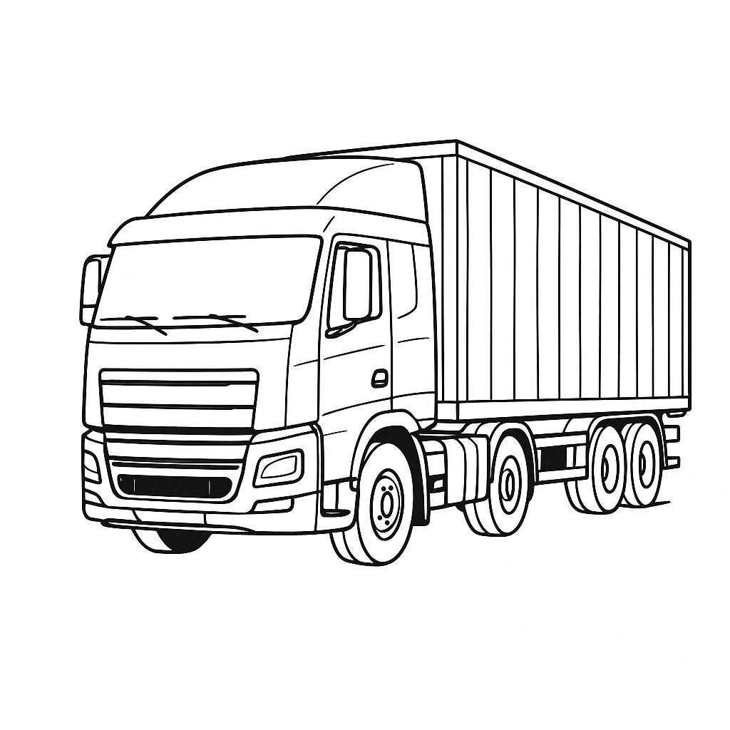 Modern Container Truck