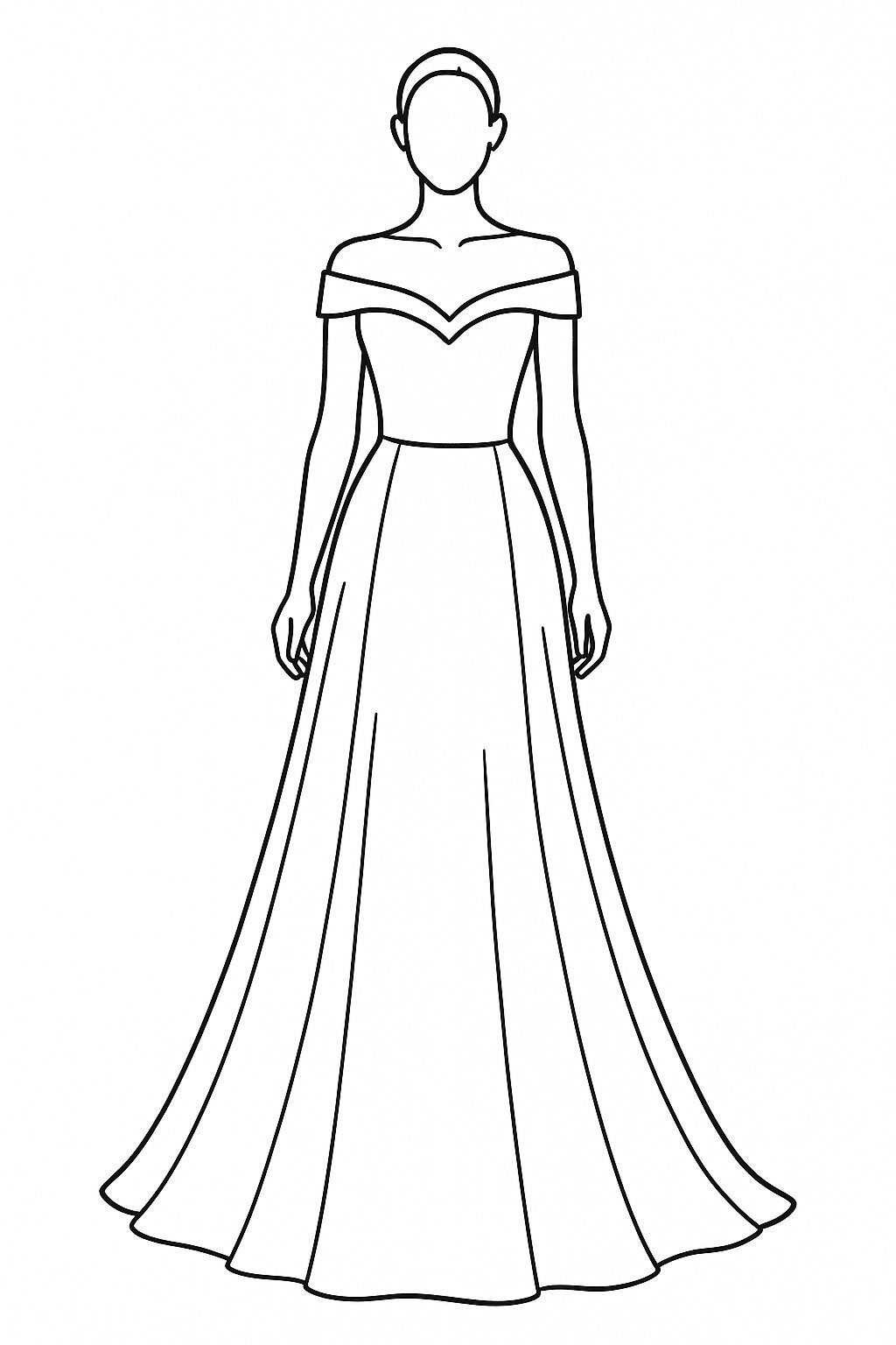 Mystic Black Evening Gown