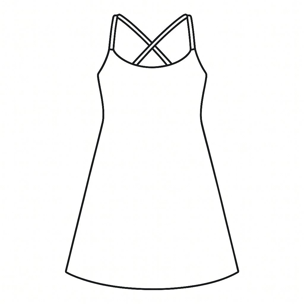 Vintage Lace-Up Dress