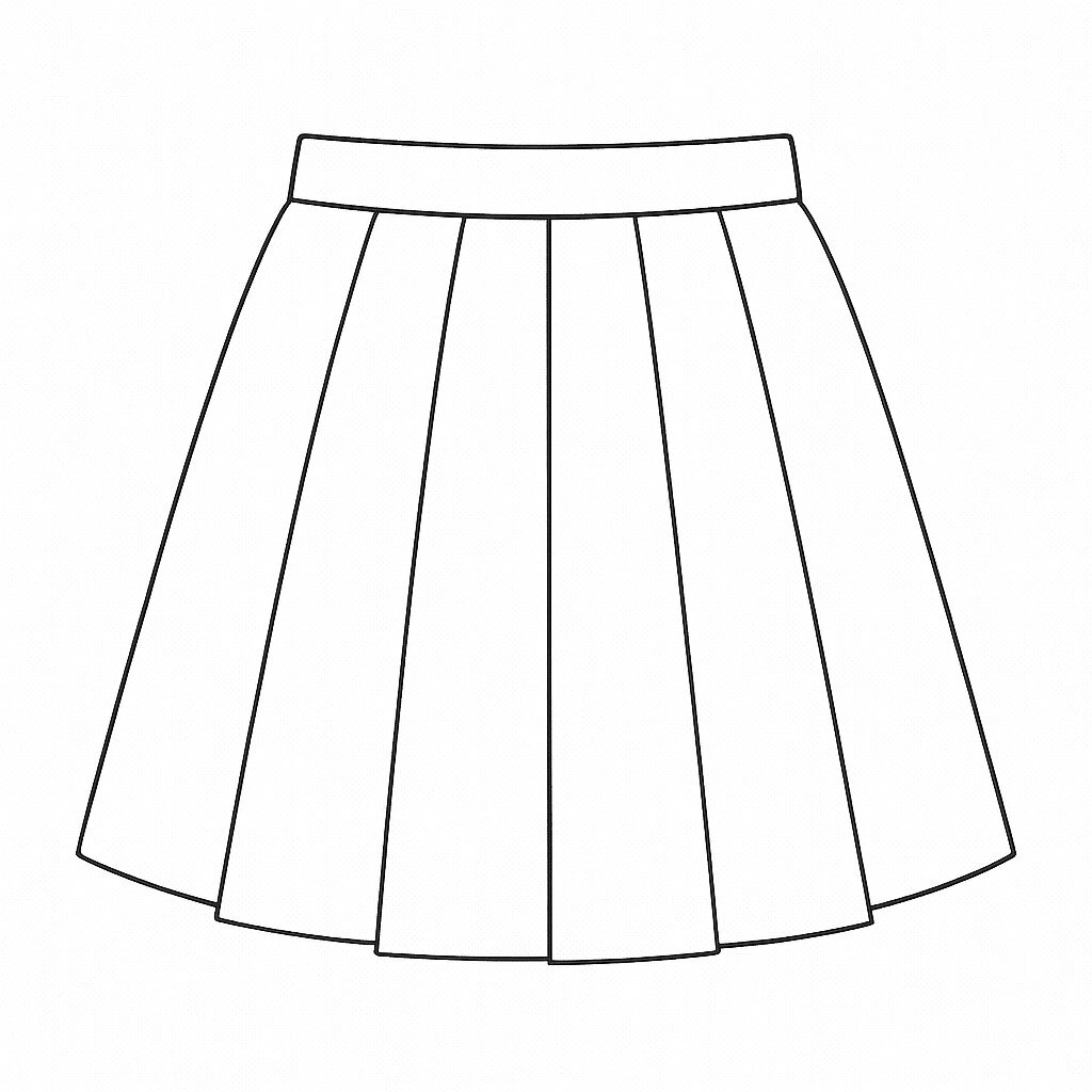 School-Style Pleated Skirt