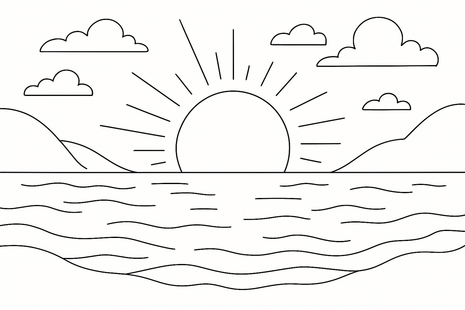 Sunset Sea