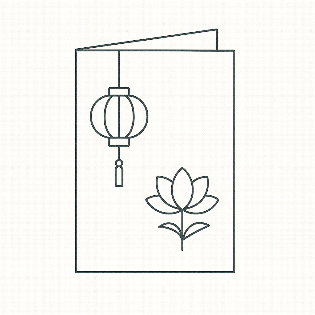 East Asian Style Card