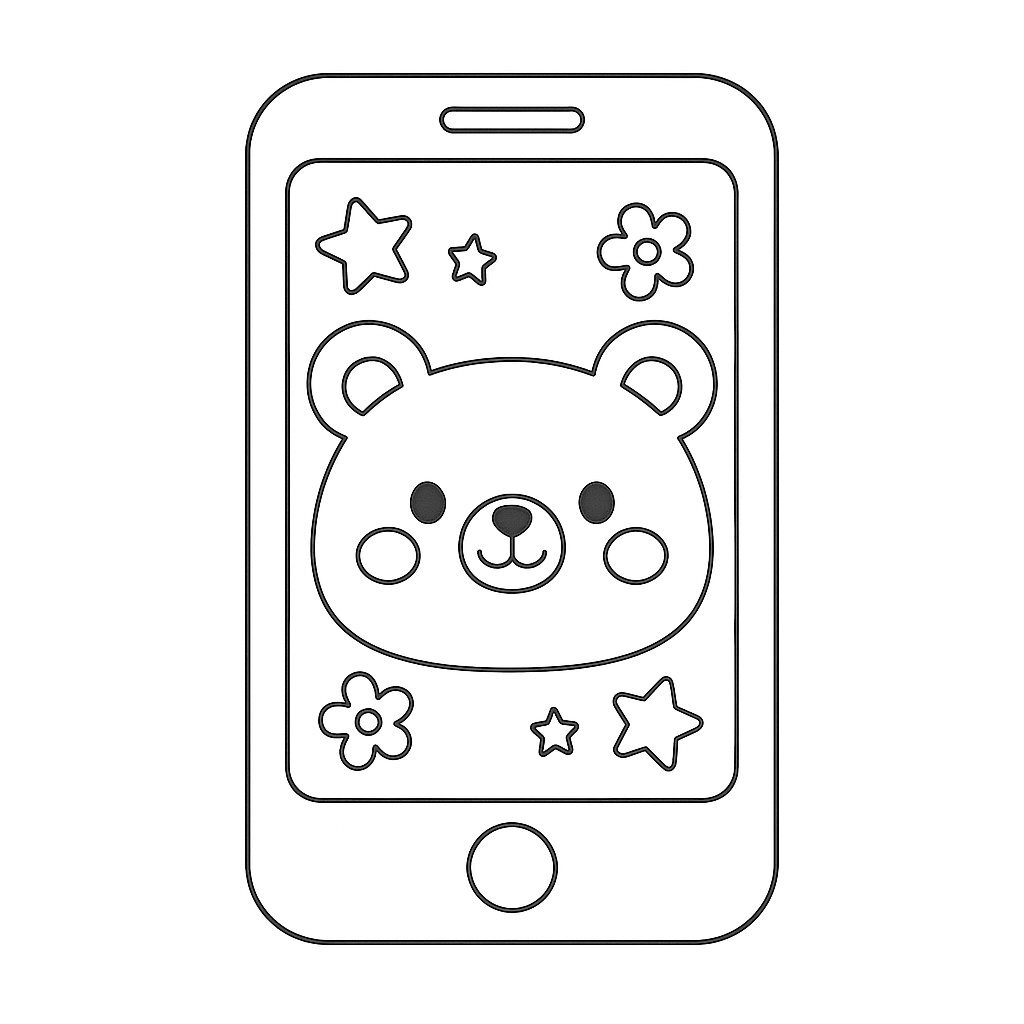 Cartoon-Themed Smartphone