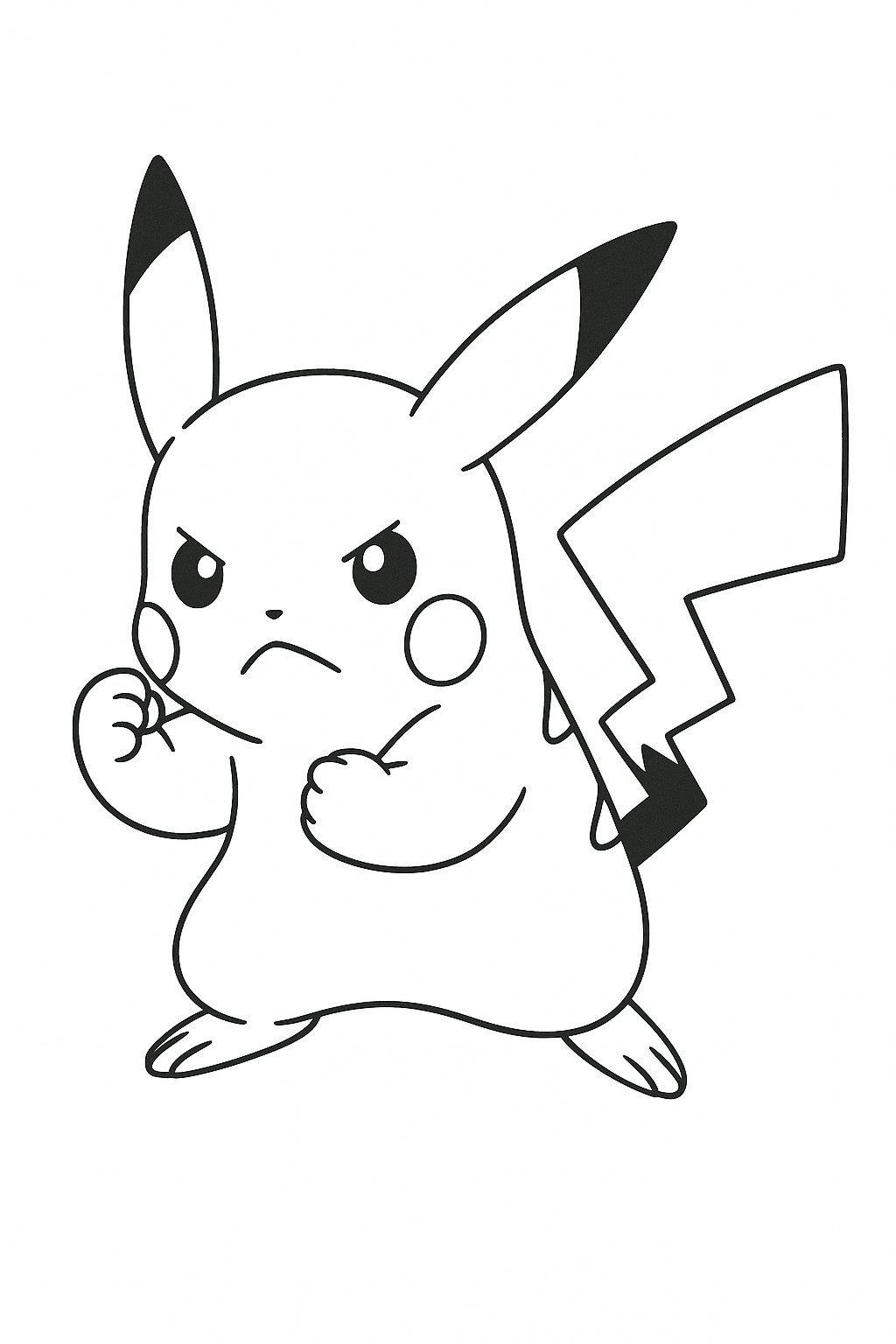 Pikachu in Battle Stance