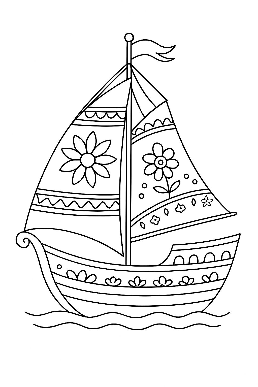 Traditional Sailboat