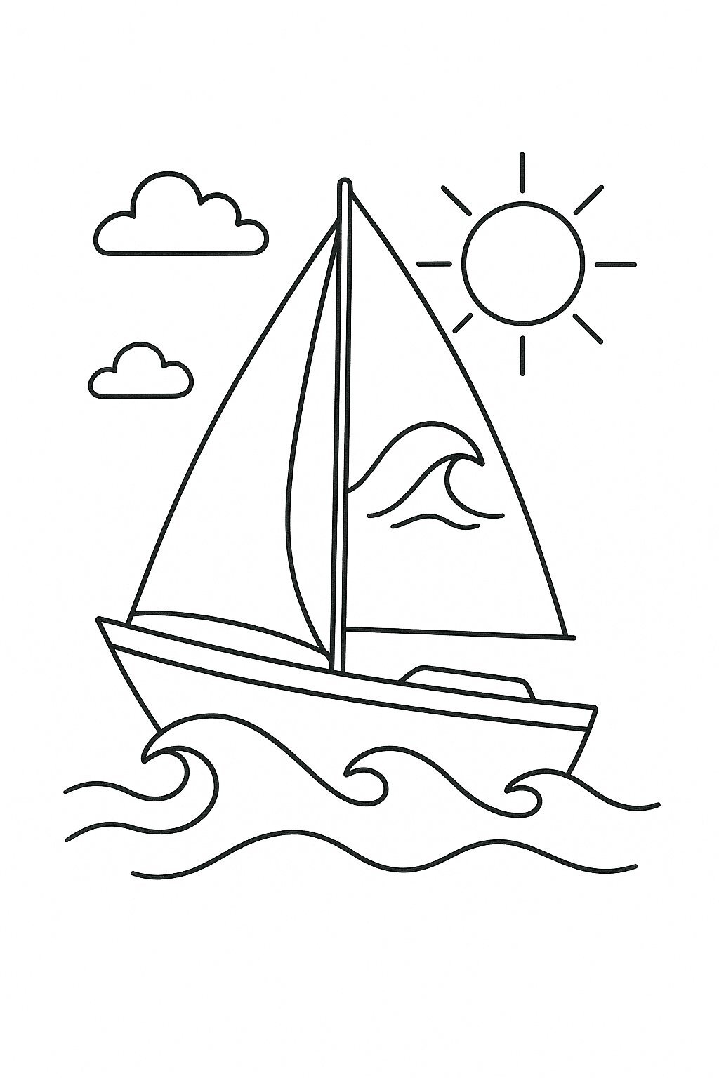 Wave-Riding Sailboat