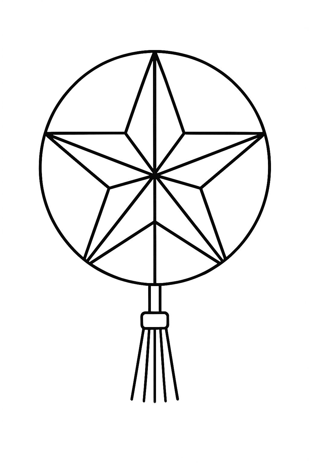 Colored-Paper Star Lantern