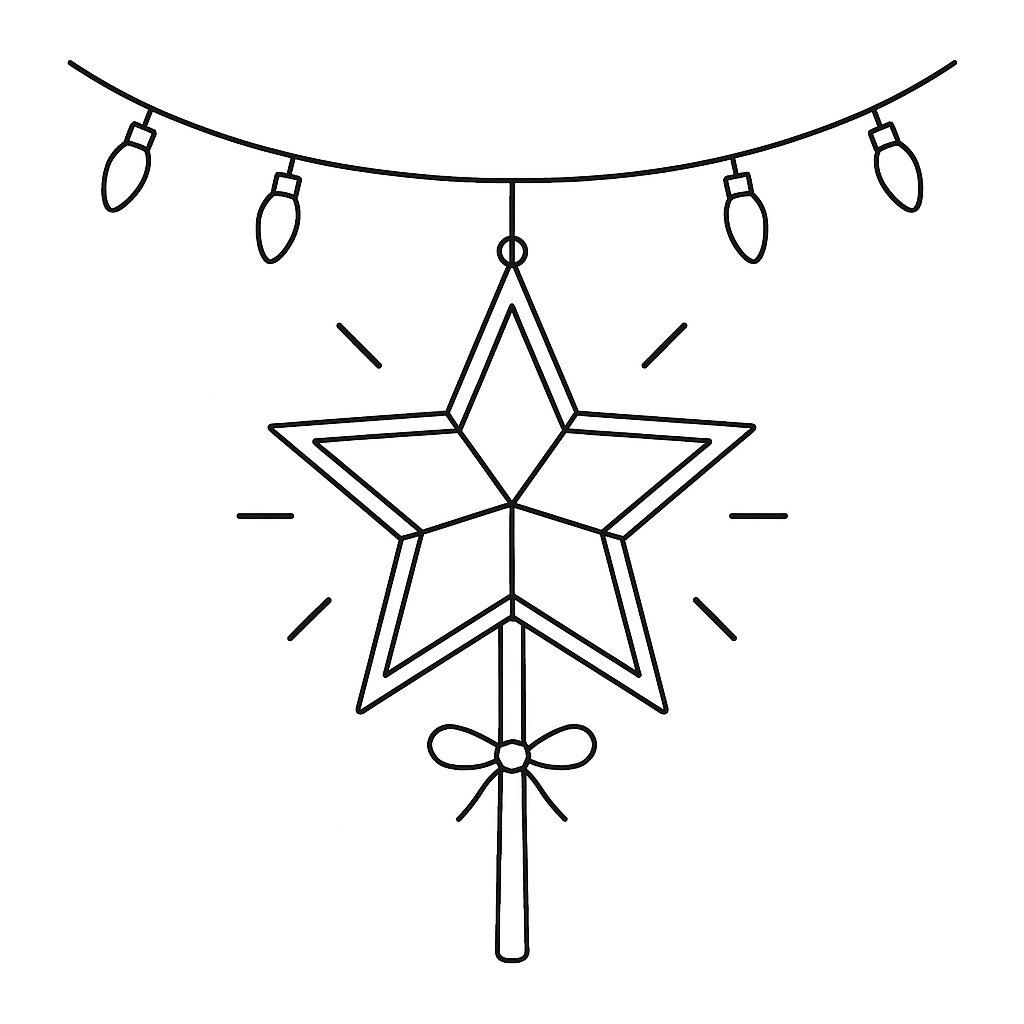 LED String Star Lantern