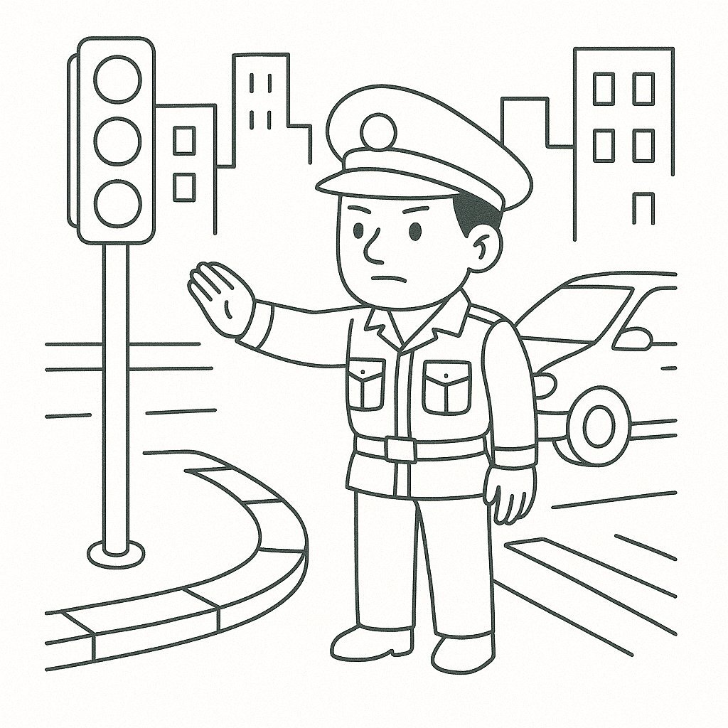 Traffic Police on the Street