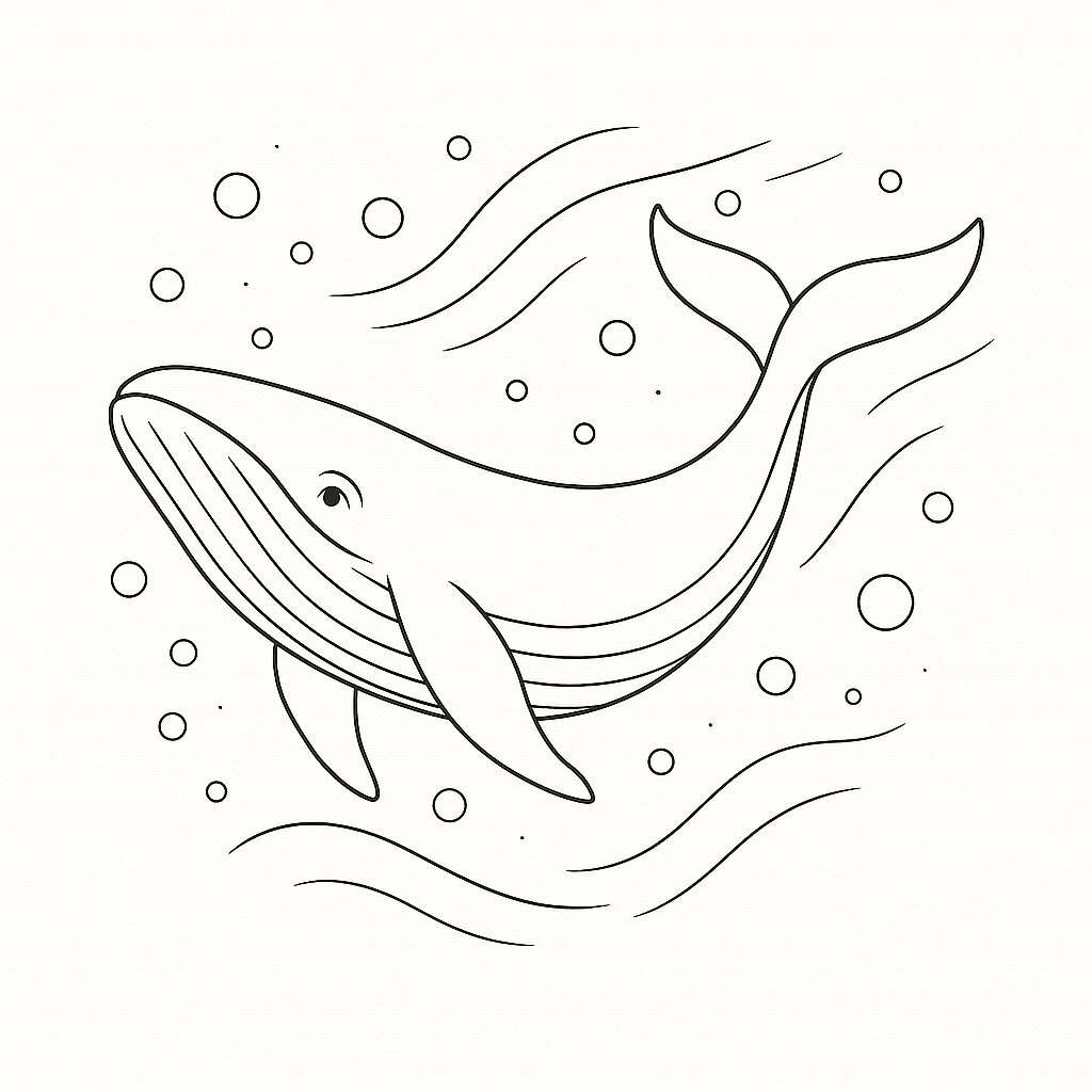 Swimming Whale