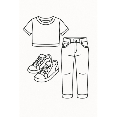 Boys’ and Girls’ Clothing Coloring Pages 2026 - Unleash Creativity