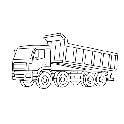 Container Truck Coloring Pages for Kids - Coloring Sheets 2026