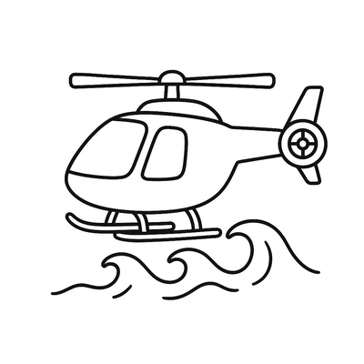 Helicopter Coloring Pages for Kids 2026 – Free PDF Sheets