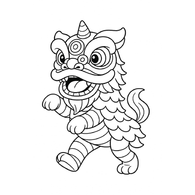 Lion Dance Coloring Pages for Kids – Unicorn Head Coloring Sheets 2026
