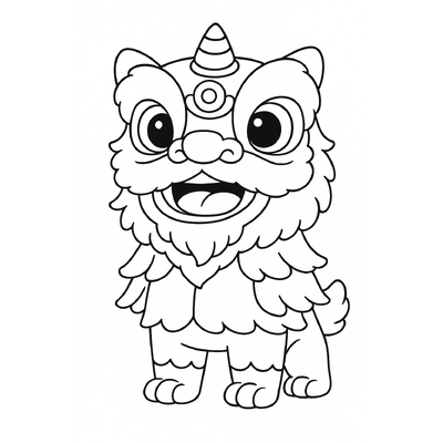 Lion Dance Coloring Pages for Kids – Unicorn Head Coloring Sheets 2026