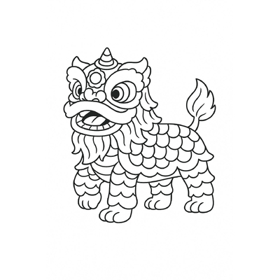 Lion Dance Coloring Pages for Kids – Unicorn Head Coloring Sheets 2026