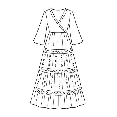 Little Girl Dress Coloring Pages for Kids – Beautiful Coloring Pictures 2026