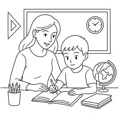 Mother and Child Coloring Pages 2026 - Creative Love for Kids