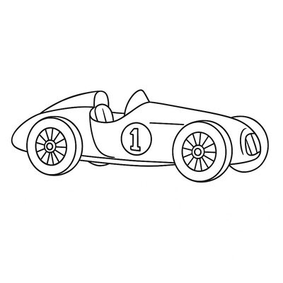 Racing Car Coloring Pages for Kids – Beautiful Coloring Pictures 2026