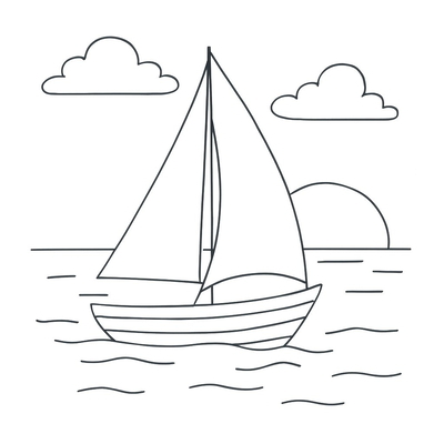 Sailboat Coloring Pages for Kids – Beautiful Sailboat Coloring Pictures 2026