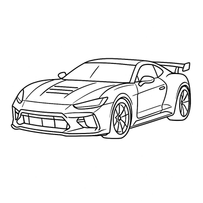 Supercar Coloring Pages for Kids 2026 - Free PDF Download
