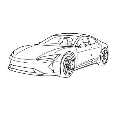 Supercar Coloring Pages for Kids 2026 - Free PDF Download