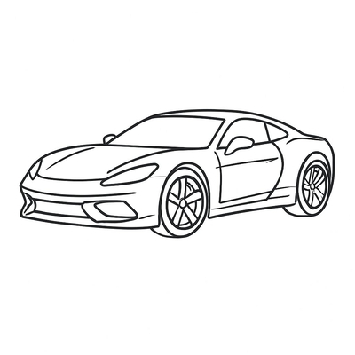 Supercar Coloring Pages for Kids 2026 - Free PDF Download