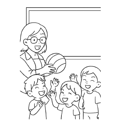 Teacher Coloring Pages for Kids 2026 - Preschool Coloring Pictures