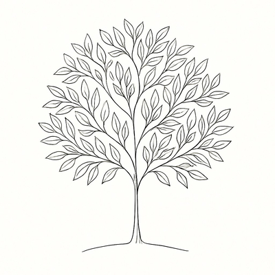 Tree Coloring Pages for Kids 2026 - Free Download