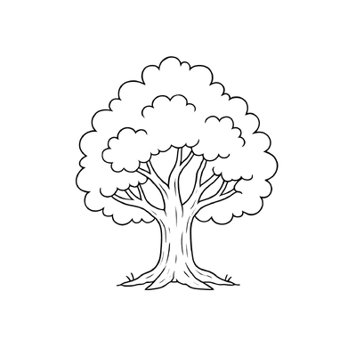 Tree Coloring Pages for Kids 2026 - Free Download