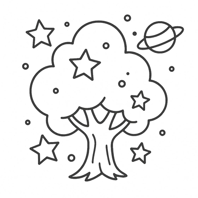 Tree Coloring Pages for Kids 2026 - Free Download
