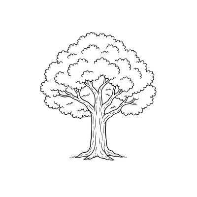 Tree Coloring Pages for Kids 2026 - Free Download