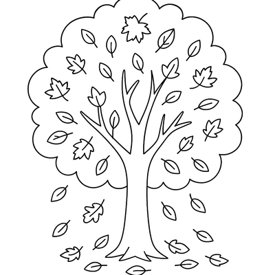 Tree Coloring Pages for Kids 2026 - Free Download