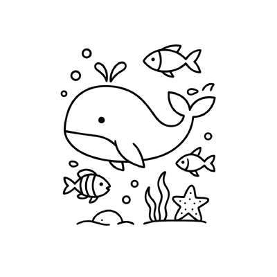 Whale Coloring Pages for Kids – Coloring Sheets 2026