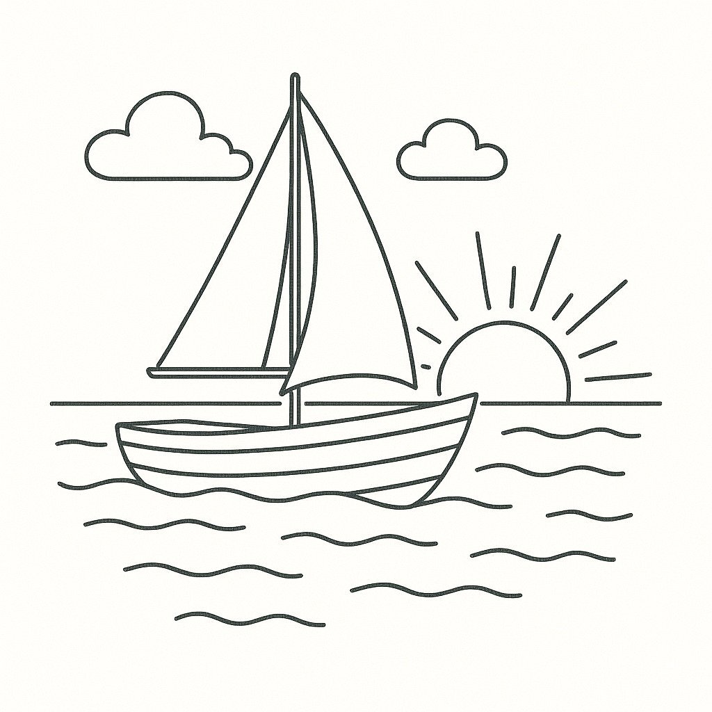 Sunset Boat