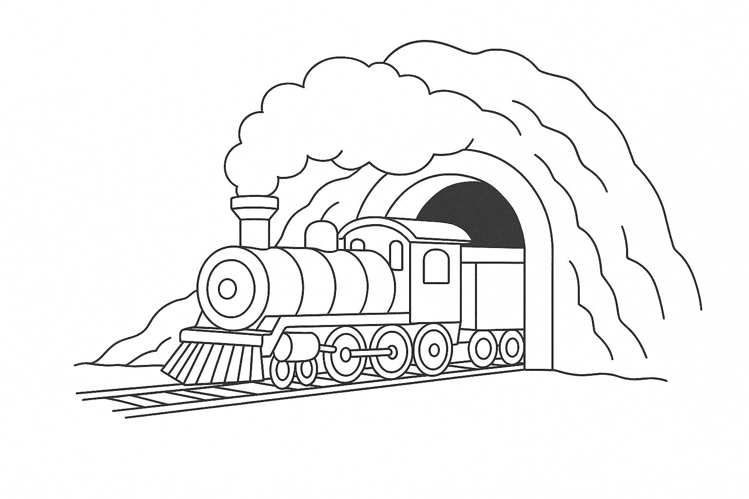 Train Through a Tunnel