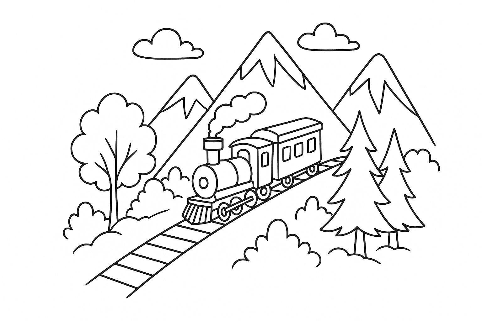Mountain-Climbing Train