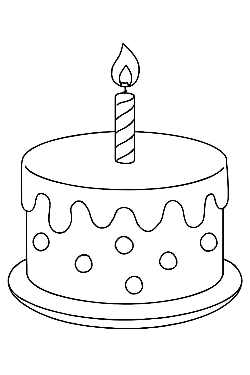 Simple One-Tier Cake
