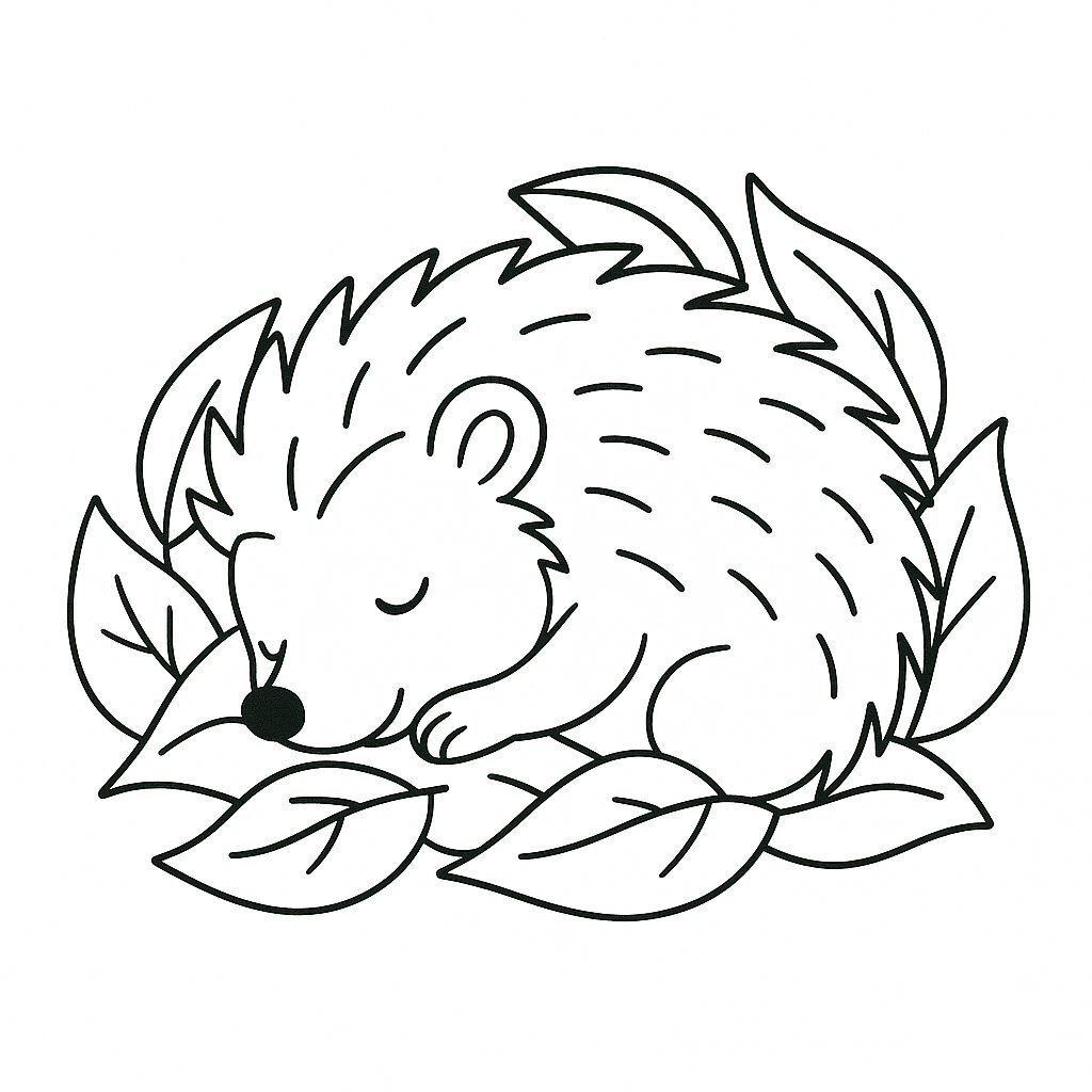 Cute Hedgehog Coloring Pages for Kids – Free PDF Download 2026
