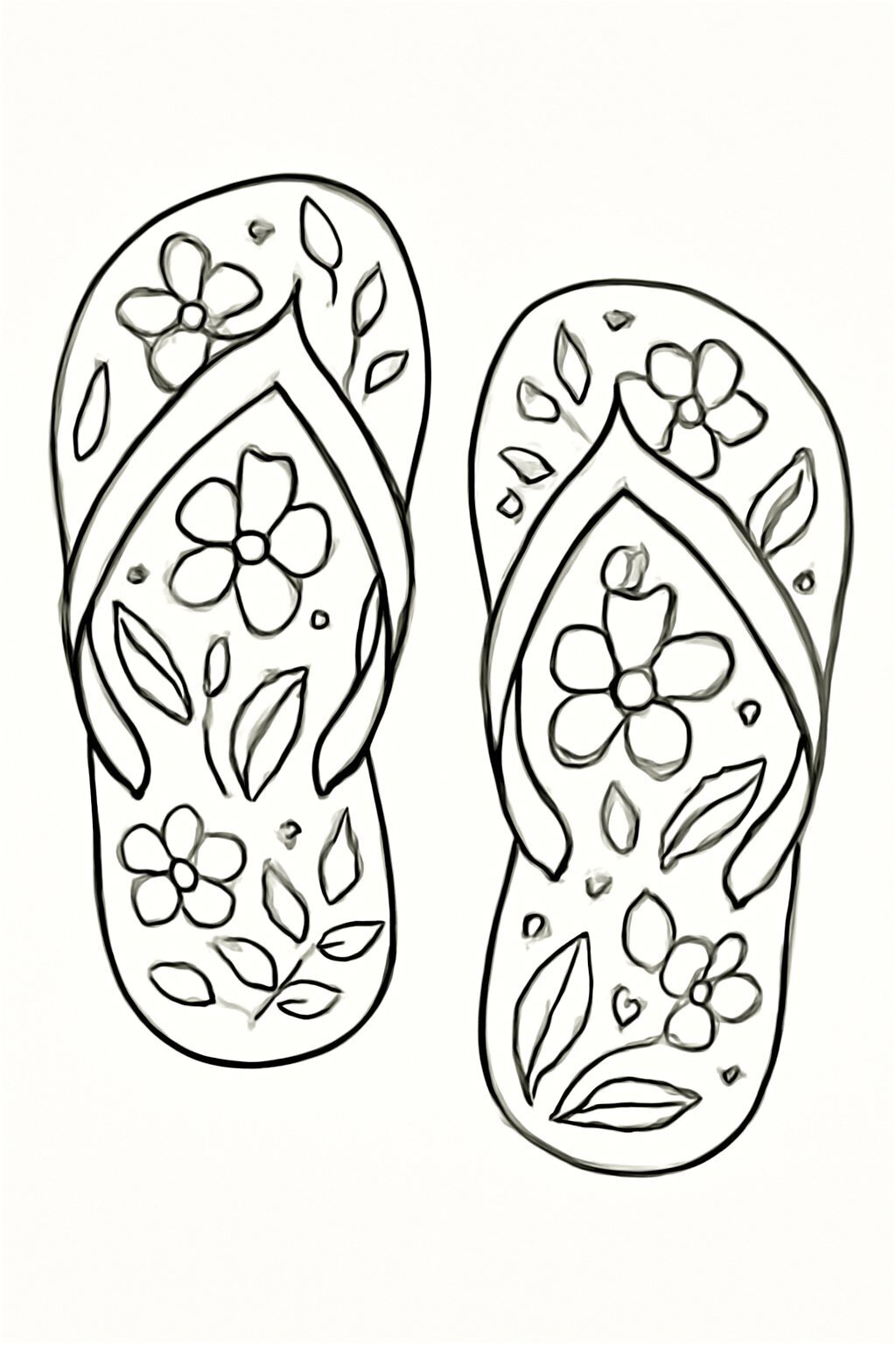 Floral Flip-Flops