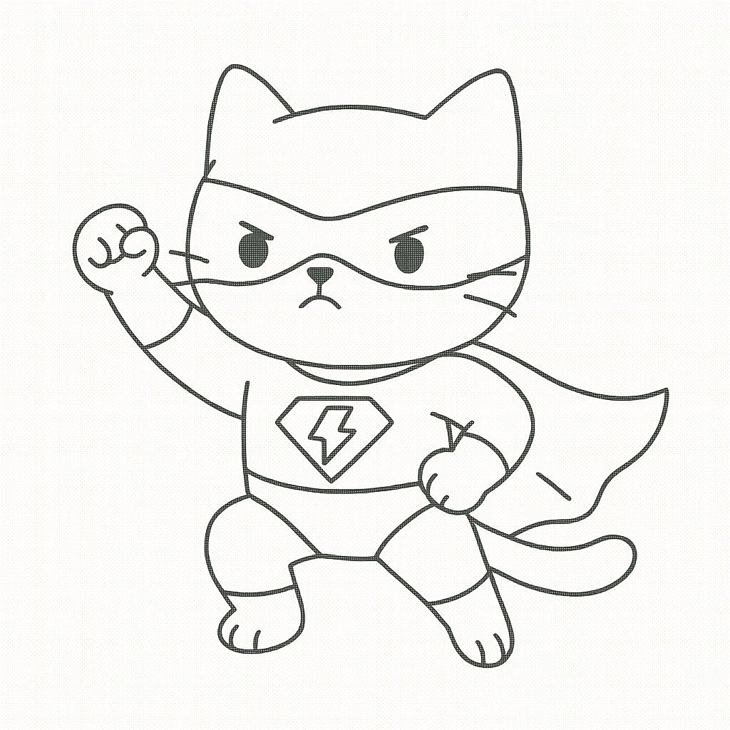 Superhero Kitty