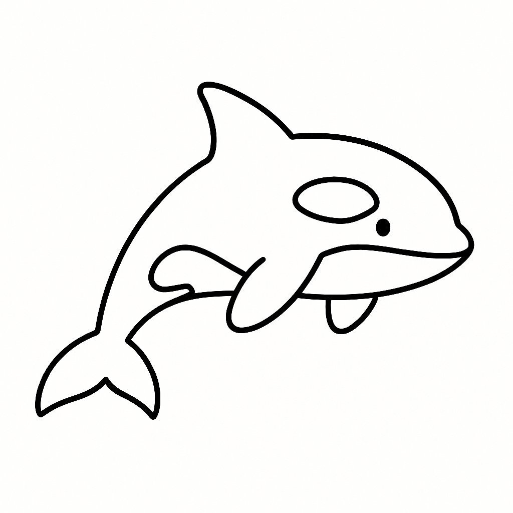 Minimalist Killer Whale