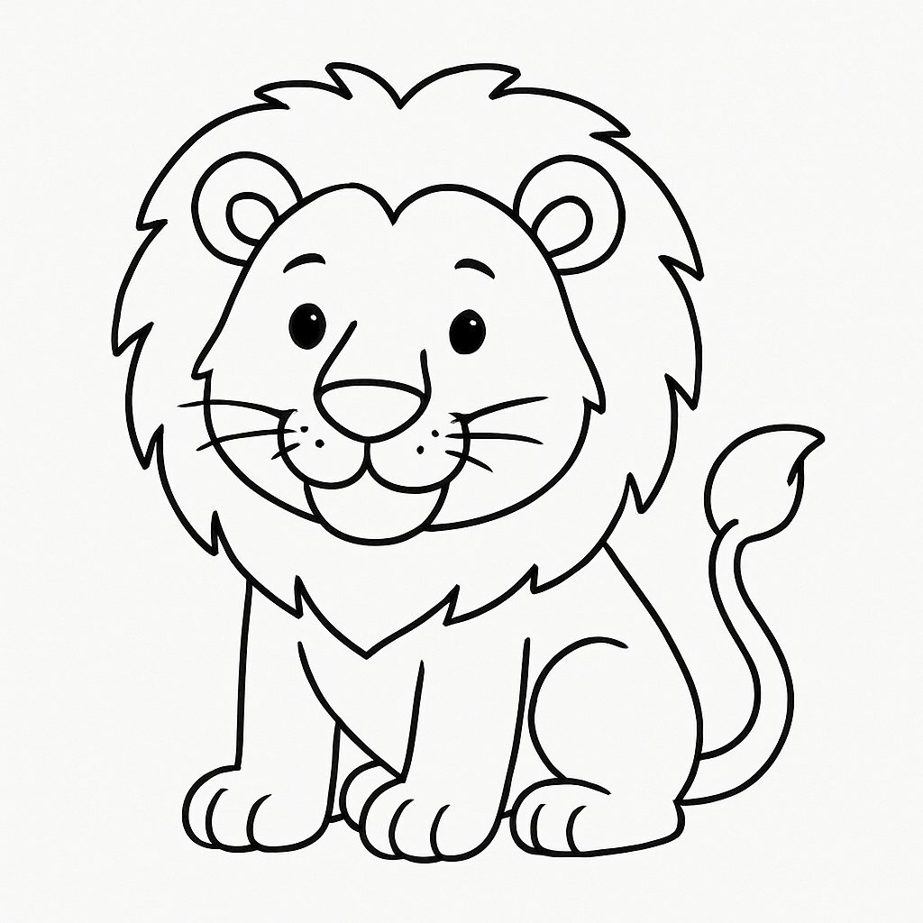 Lion Coloring Pages for Kids 2026 – Lively PDF Download