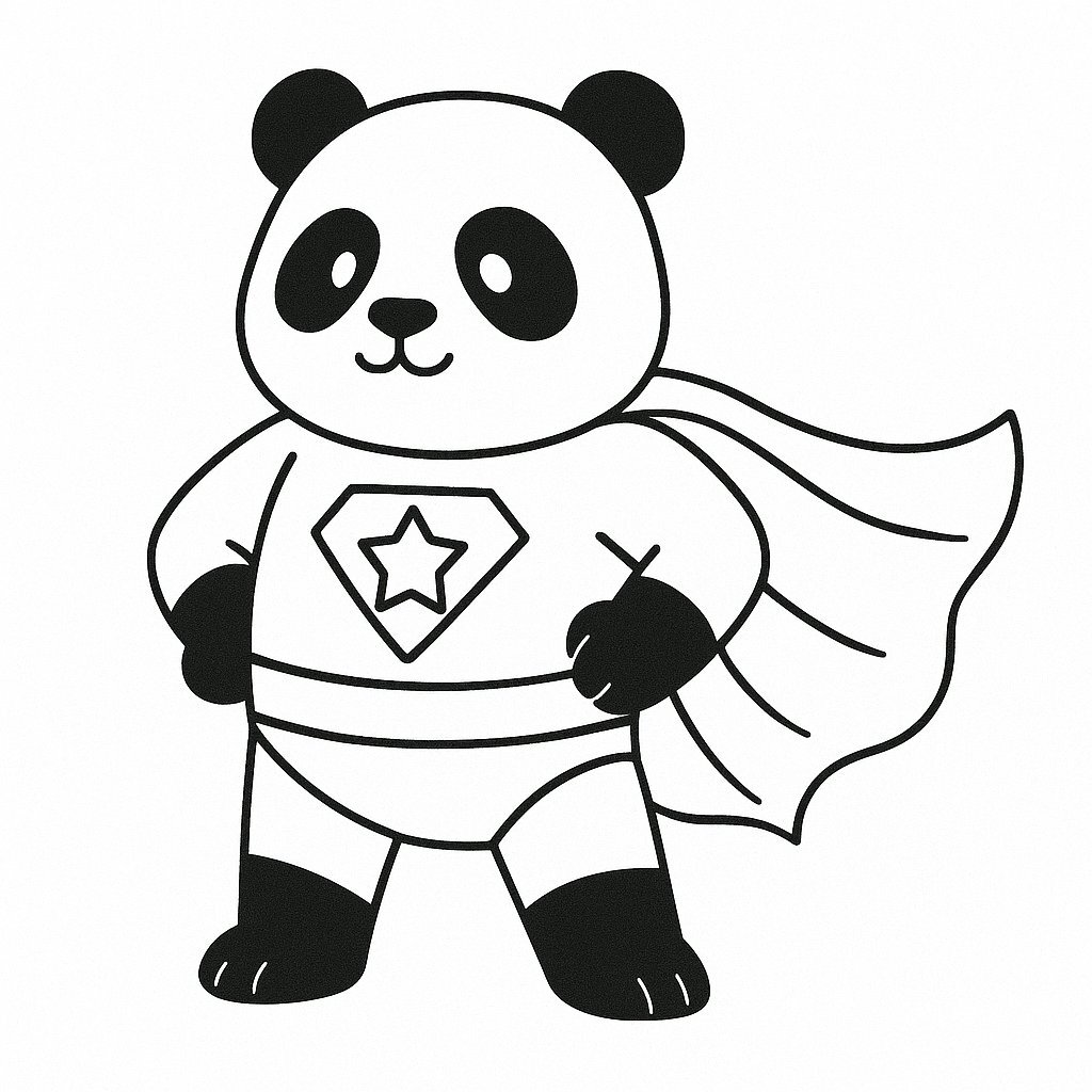 Superhero Panda