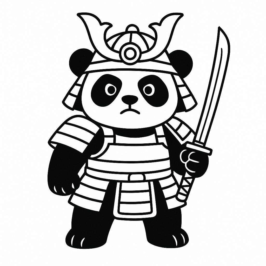 Samurai Warrior Panda