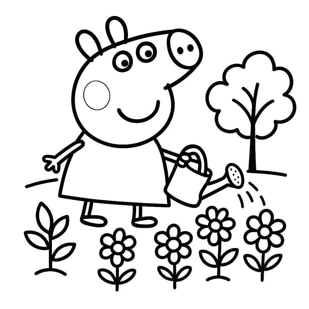Peppa Pig in the Garden